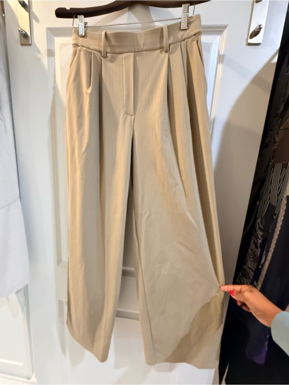 lululemon athletica Wide-Leg High-Rise Pants in Beige